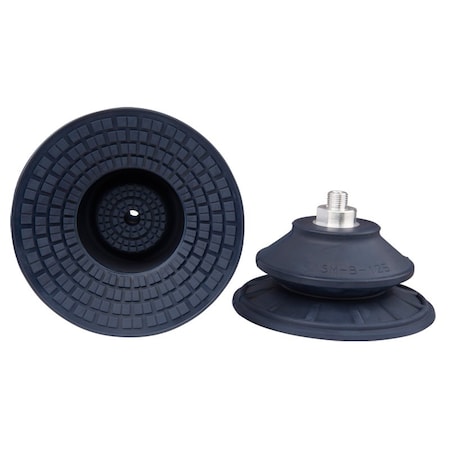 Fipa Bellows vacuum cup diam. 128 mm, NBR blue, fitting G1/4-male 22.125.207.1